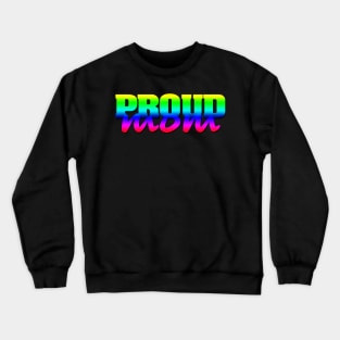 'Proud Mom LGBT' Awesome Rainbows Gift Crewneck Sweatshirt